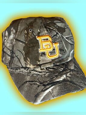 BU Baylor Bears Embroidered Camo Baseball Cap